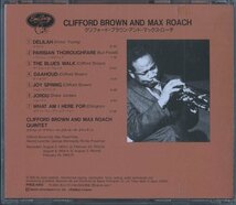 CD/ CLIFFORD BROWN AND MAX ROACH / クリフォード・ブラウン、マックス・ローチ / 国内盤 PHCE-4103 30726_画像2
