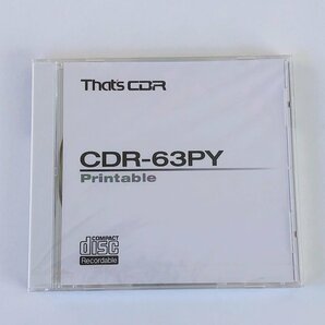 【未開封】CD-R THAT'S CD-R CDR-63PY 63分 太陽誘電株式会社 (8)の画像1