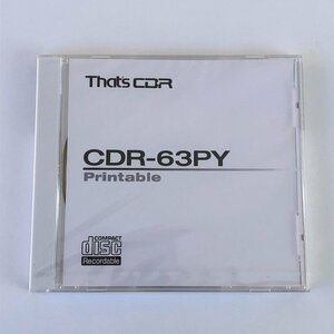 【未開封】CD-R THAT'S CD-R CDR-63PY 63分 太陽誘電株式会社 (2)