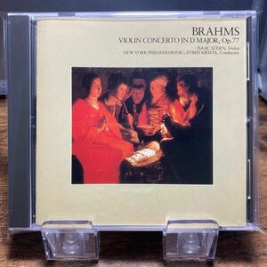 ☆中古CD☆ ブラームス：ヴァイオリン協奏曲　スターン　メータ　THE GREAT COLLECTION OF CLASSICAL MUSIC 62