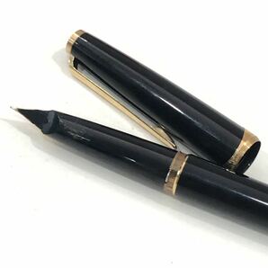 筆記未確認 MONTBLANC モンブラン 万年筆 ペン先 750 k18 18金 筆記用具 ブラックの画像6