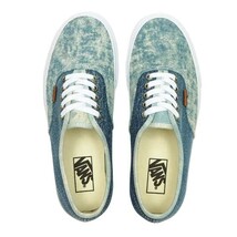 最値!新品!US企画!復刻デニムコレクション!バンズ【VANS】オーセンティック高級スニーカー!アーカイブカラー!ケミカルブルー!水色青白 28cm_画像2