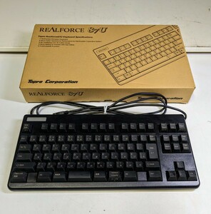 11110　キーボード　ジャンク品　REALFORCE 87U　中古　Topre Corporation　有線　タバコ臭あり