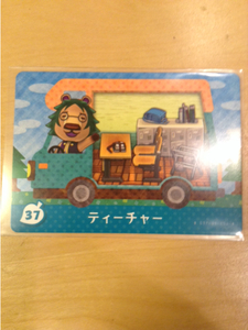 送63円～ 37 ティーチャー とびだせどうぶつの森 amiibo+カード