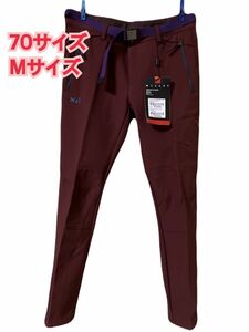 【新品裏起毛!】ミレーアウトドアパンツ　70サイズ Mサイズ相当 ゴルフ テーパードパンツ