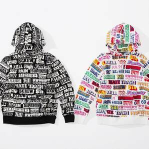 SUPREME HYSTERIC GLAMOUR Text Hooded Sweatshirt