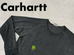 ☆送料無料☆ Carhartt カーハート USA直輸入 古着 CAPITAL SWEAT TEE メンズ M グレー トップス 中古 即決