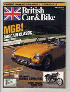 【d1105】88.4 British Car & Bike／MGB - バイヤーズガイド/パフォーマンス、TVR350i、ノートン コマンド、アリエル500、...