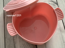 ル・クルーゼ 非売品 サントリーコーヒーボス キャンペーン オリジナルフードボックス LECREUSET ノベルティ 未使用品 ピンク_画像4