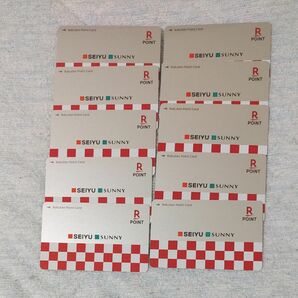 【未使用】楽天ポイントカード 西友・サニー 初期デザイン版10枚セット
