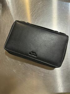 コーチ coachトラベルオーガナイザー ダブルジップ 財布 ラウンドジップ　財布 レザー ファスナー メンズ