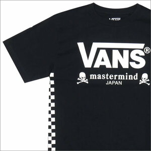 新品 未使用 国内正規品 ◆ VANS S/S TシャツMaster Mind Japan 黒x白スカルロゴ Mサイズ ◆
