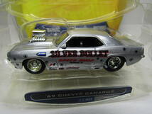 Chevy Camaro シボレー カマロ 初代 Chevrolet 1/64 GM V8 Z28 1969 アメリカンマッスル HURST HotRod BULLET BIGTIME 2007年製美品 弾丸_画像1