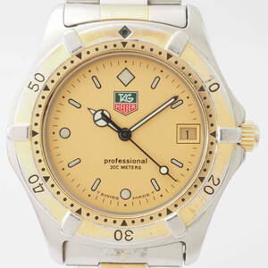 タグ・ホイヤー 2000 プロフェッショナル 964.006-2 TAG HEUER Professional 200M デイト SS クォーツ コンビ ゴールド 腕時計[Pa1308-AH1