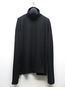 SALE30%OFF/The Viridi-anne・ザ ヴィリディアン/COTTON/CASHMERE TURTLE-NECK LONG SLEEVE T/BLACK・3