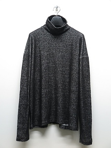 SALE30%OFF/The Viridi-anne・ザ ヴィリディアン/COTTON/WOOL JERSEY TURTLE-NECK T-SHIRT/BLACK・3