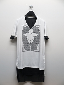 SALE30%OFF/kiryuyrik・キリュウキリュウ/BEA TENJIKU Layered T-Shirt/WHTBLK・M