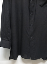 SALE30%OFF/Yohji Yamamoto・ヨウジヤマモト/CELLROSE LAWN A-SHIRT COLLAR TAB B/ブラック・3_画像3