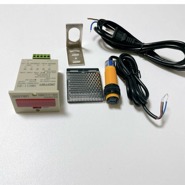 デジタルLEDカウンター 光電スイッチセンサー リフレクター 自動コンベヤーベルト