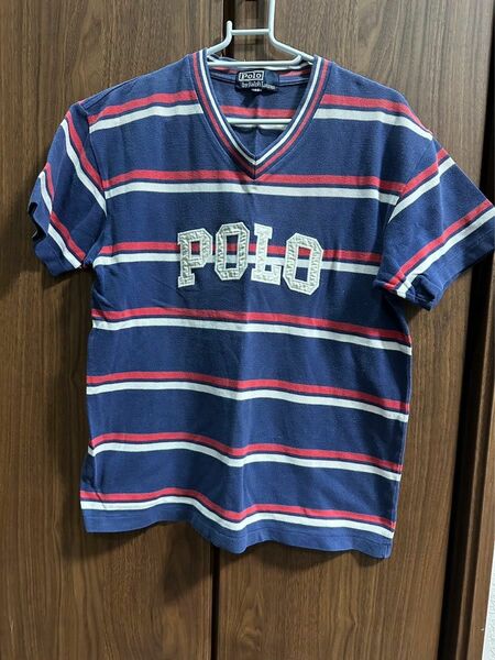 ポロバイラルフローレン　polo Tシャツ　160 ボーダー　 古着