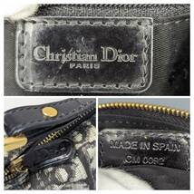 THR-358　Christian Dior　ディオール　トロッター　CM 0092　ハンドバッグ　ポーチ　PVC　レザー_画像6