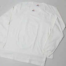 [ヘインズ] ビーフィー ロングスリーブTシャツ BEEFY-T 綿100% 肉厚生地 H5186 メンズ ホワイト XL 2枚組_画像5
