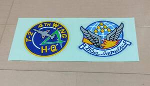  авиация собственный .. no. 4 полет . голубой Impulse T-2 HQ стикер TACTICAL FIGHTER SQUADRON