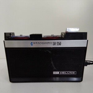 【長期保管】【当時物】【ジャンク品】STANDARD テープレコーダー SR・250