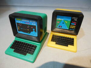 プラ製鉛筆削り　初期パソコン型　ゲーム柄　2個