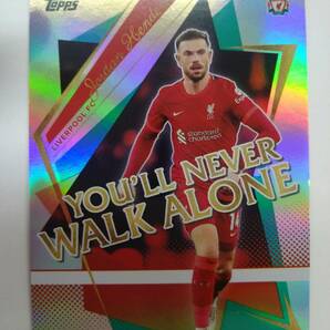 TOPPS 2021-22 LIVERPOOL FC Team Set No.25 JORDAN HENDERSON FOIL 105/150 特価即決 21-22 ジョーダン ヘンダーソン HOLOの画像1