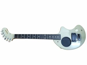 ◎FERNANDES フェルナンデス ZO-3 エレキギター グレー ソフトケース付 ゾーサン アンプ・スピーカー内蔵小型エレクトリックギター