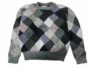 ISSEI MIYAKE イッセイミヤケ 3D セーター 初期タグ ニット グレー系 マルチカラー 洋服 トップス ブランド ファッション お洒落 オシャレ