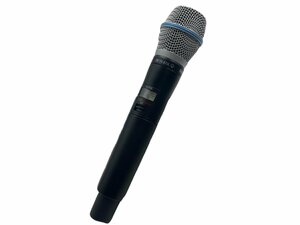 SHURE シュア ハンドヘルド型ワイヤレス送信機 ULXD2-JB コンデンサー型マイクヘッド BETA 87A B帯 ワイヤレスマイク 本体 一体型アンテナ