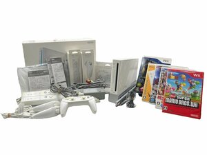 1 スタ ～ Nintendo ニンテンドー 任天堂 Wii ソフト セット RVL-001 ホワイト 本体 テレビゲーム 本体 マリオ モンハン 桃太郎電鉄2010