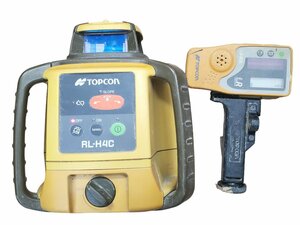 ◎TOPCON トプコン ローティングレーザー RL-H4C イエロー 受光器LS-80R ケース付き レベル出し 水平 土木建築工事 内装工事