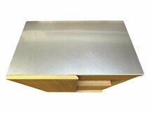 1 スタ ～ 美品 unico SOLK kitchen counter W800 OP ウニコ ソルク キッチンカウンター 収納家具 レンジ台 食器棚 炊飯機 店頭引取可_画像3