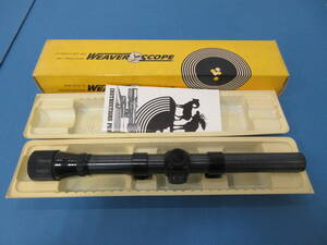 125)WEAVER スコープ D4 USA ビンテージ 現状品