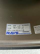 RAYS レイズ TE37グラベル 14インチ 7J オフセット0 PCD114.3 ブロンズ4本セット AE86等 絶版_画像10