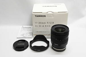 【美品】TAMRON タムロン 11-20mm F/2.8 Di III-A RXD (Model B060) ソニーEマウント用 超広角レンズ 送料無料
