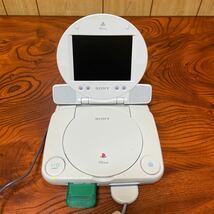 SONY PSone 本体 SCPH-100 + LCDモニター SCPH-130 いろいろ付き　ジャンク_画像1