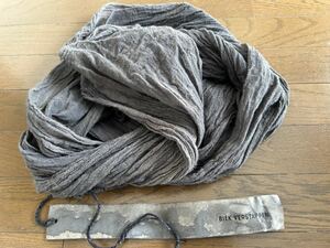 新品未使用 BIEK VERSTAPPEN 2023AW Wool Scarf Plain Grey