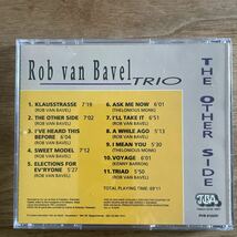【レア希少廃盤CD】 Rob van Bavel 「THE OTHER SIDE」　オランダ盤　TBA RVB9102/91 1991年録音　MOONKSレア本掲載 廃盤　オリジナル盤_画像4