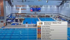 NCAA（全米大学体育協会）テキサス大主催大会「水泳女子飛込み1m・決勝」（公式映像完全BD収録） 
