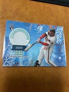 2023 TOPPS Holiday mega baseball シカゴ・ホワイトソックス　オスカー・コラス（RC　レリックカード）