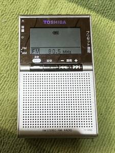 TOSHIBA 東芝 AM/FM ポケットラジオ TY-SPR6 本体のみ　年製2020 動作品　(FB-TH)