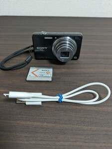 中古☆ SONY DSC-WX170 Cyber-shot 通電確認済み 撮影済 ソニー コンパクトデジカメ サイバーショット バッテリー、ストラップ付き