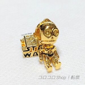 STAR WARS スターウォーズ C-3PO ＆ ロゴ チャーム 