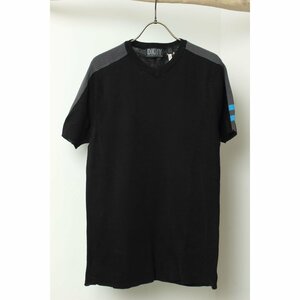 DKY ダナキャラン ニューヨーク 半袖　カットソー　Tシャツ　ニット 綿 黒　ブラック　グレー S 910053