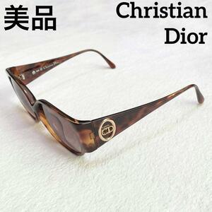 R-716 美品 Christian Dior クリスチャンディオール サングラス メガネ 眼鏡 ロゴ CD 2849A 11 べっ甲 メンズ レディース ユニセックス