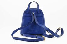 1円 CELINE ヴィンテージ　セリーヌ　レザー　リュックサック　バックパック　ターンロック　ロゴ　パープル系　24-0064_画像3